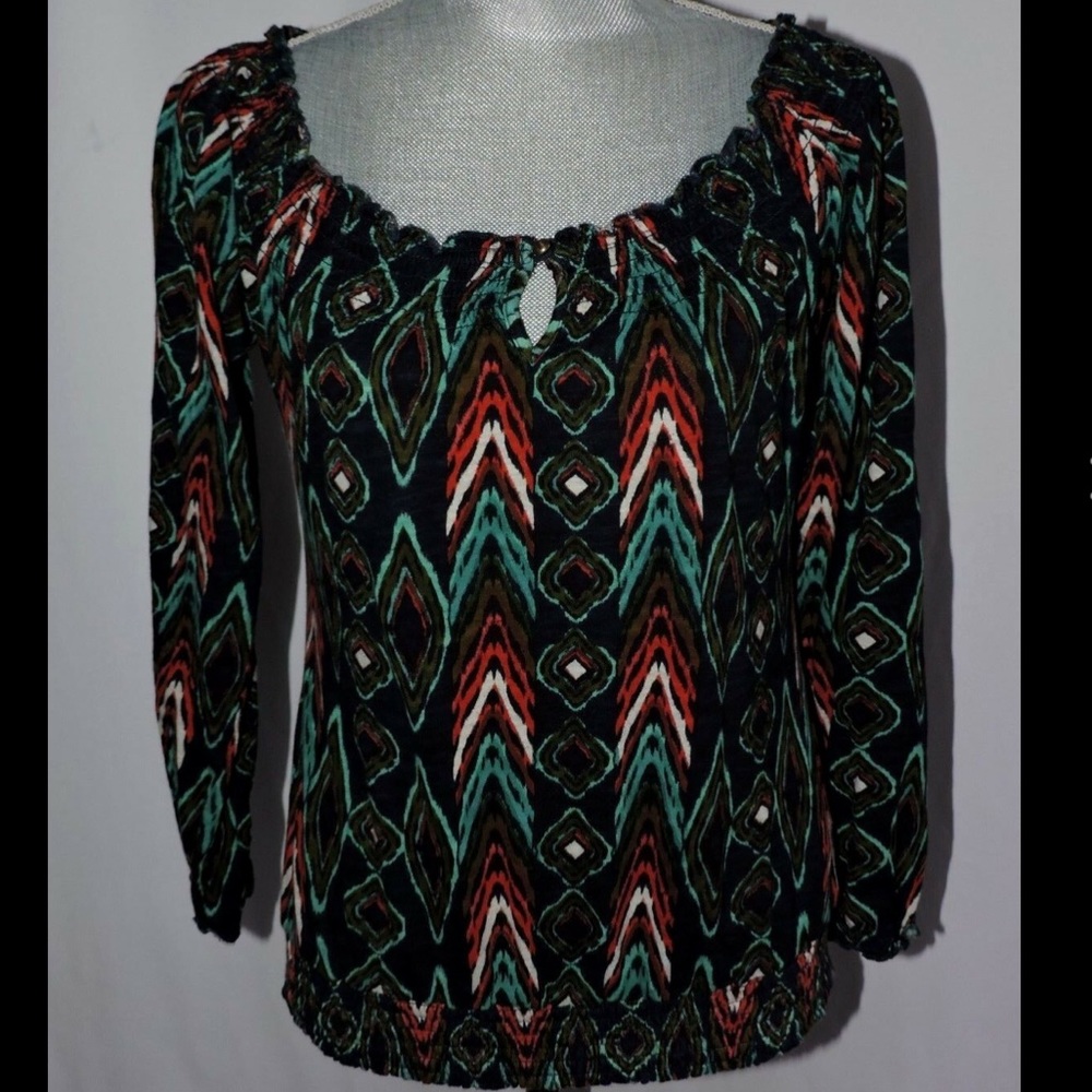 Lucky Brand Peacock Blouse - Picture 5 of 5